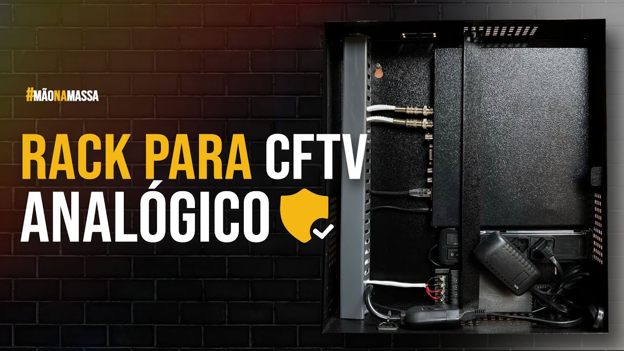 RACK PARA CFTV ANALÓGICO #cftv #cctv