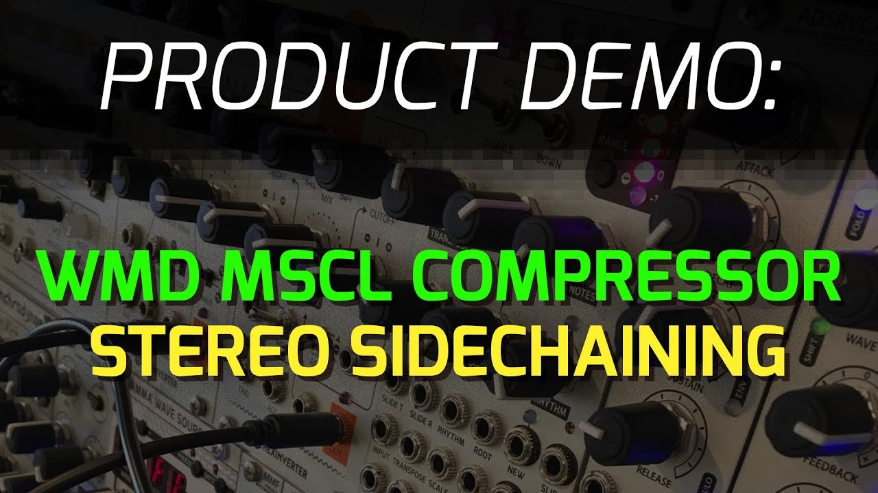 WMD - MSCL Stereo Compressor Sidechain Demo on Bass and Pads