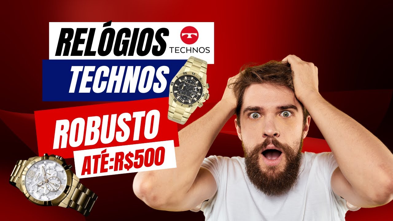 Os melhores Relógios Technos Masculinos Estilosos por menos de R$500!