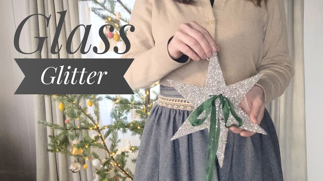 Easy Christmas Star | Vintage Crafting with German Glass Glitter