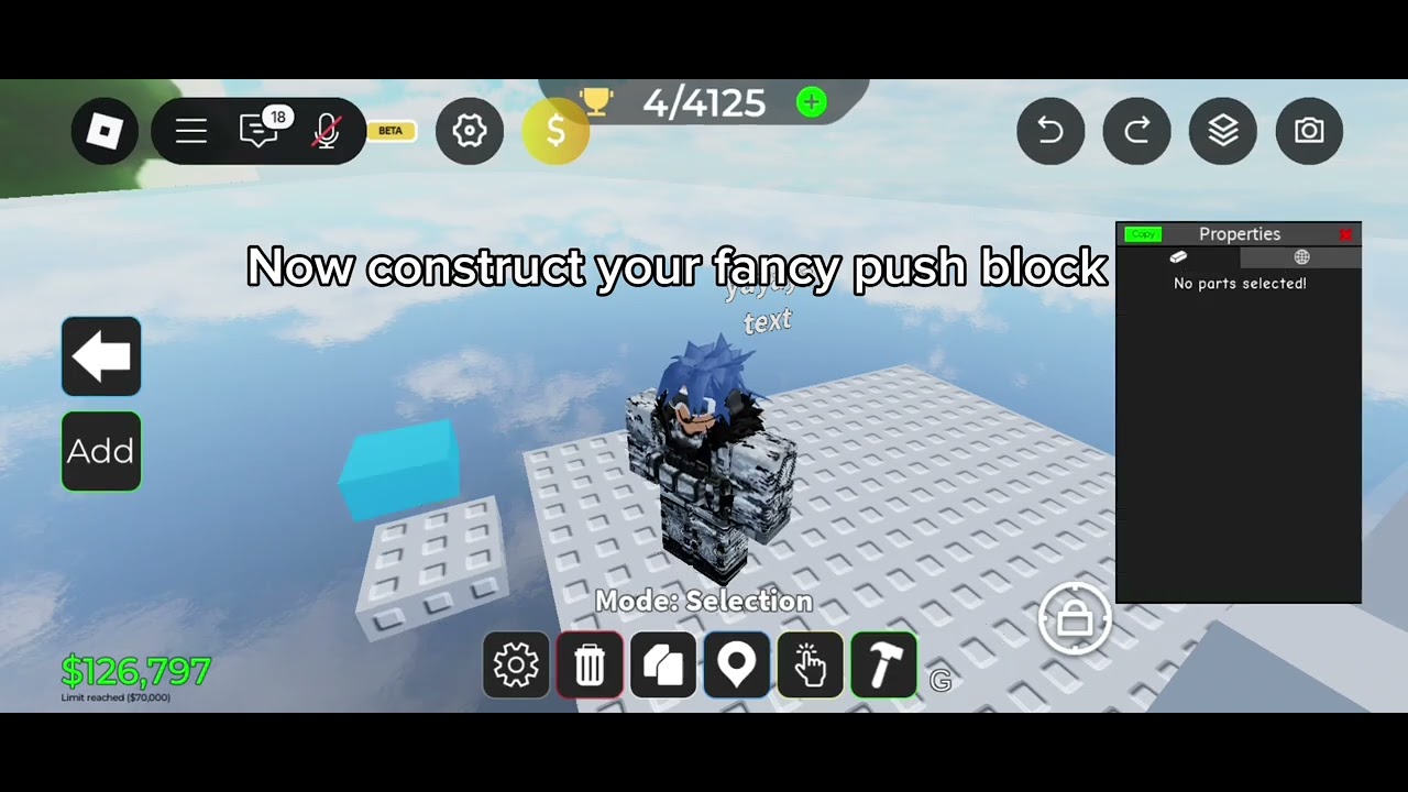 How to make only text visible [Obby Creator]