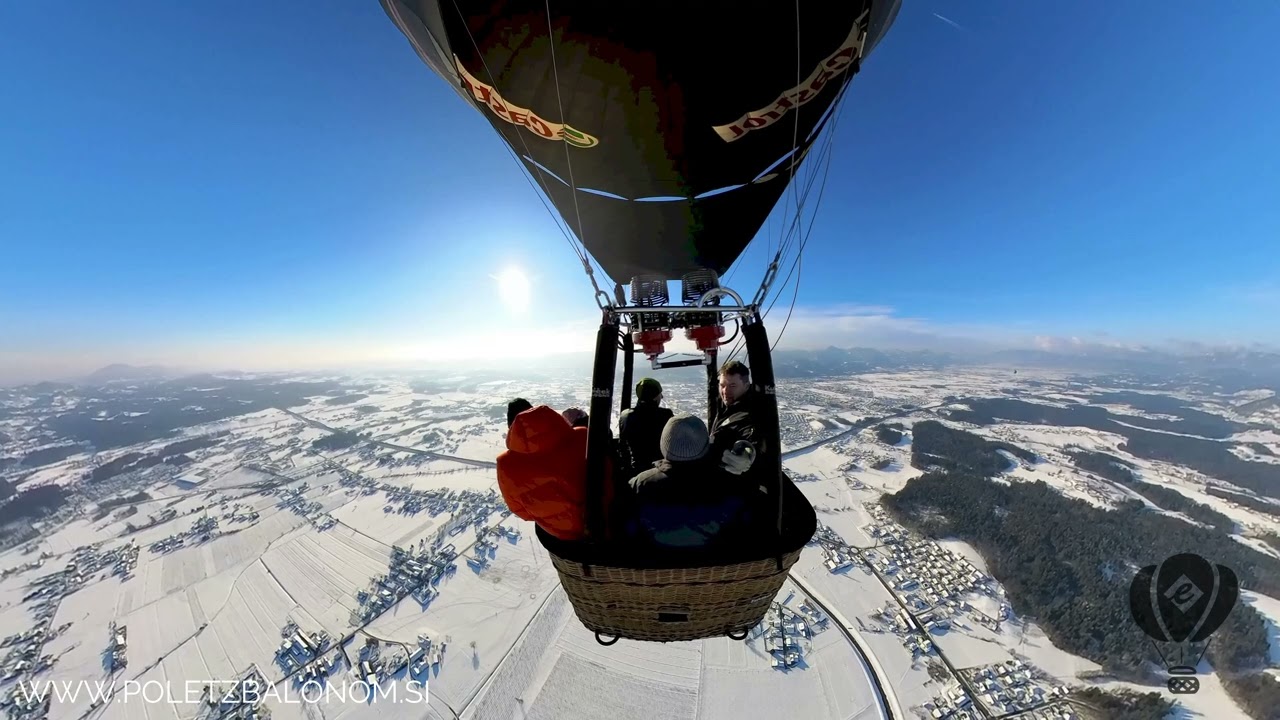 Zimski polet z balonom