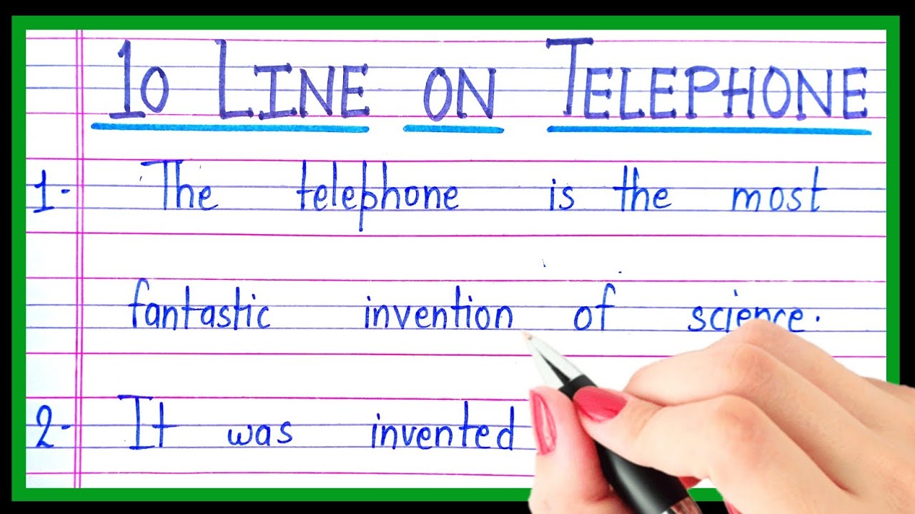 10 lines essay on telephone in english | Essay on telephone in english | Facts about telephone