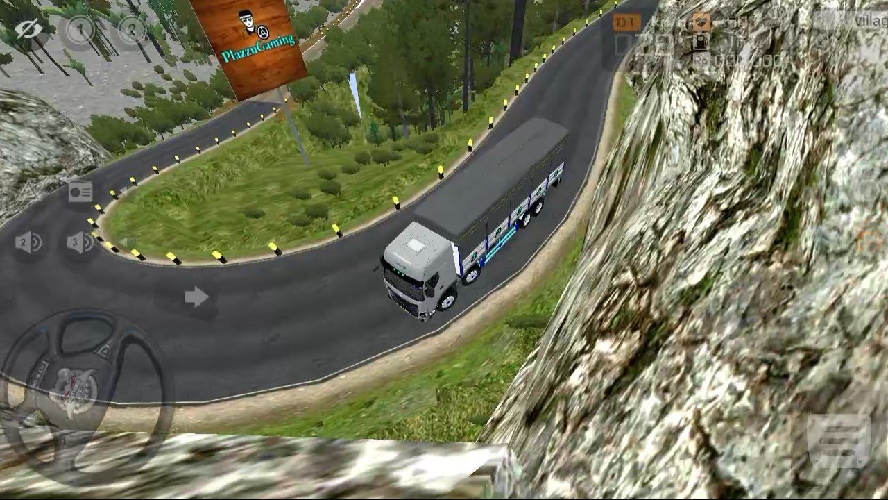 Truck driver hill road