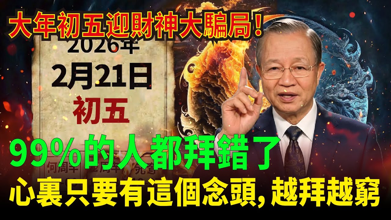 別再錯誤迎財神了！揭祕大年初五拜神的真相：心中貪念越重，離破產就越近，這不是危言聳聽。#易经 #国学智慧 #正能量 #人生感悟