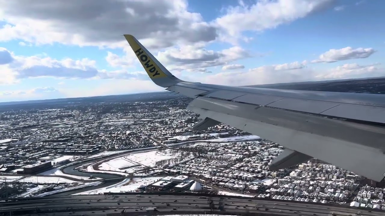 Spirit A320 Turbulent Landing into Newark from Atlanta!