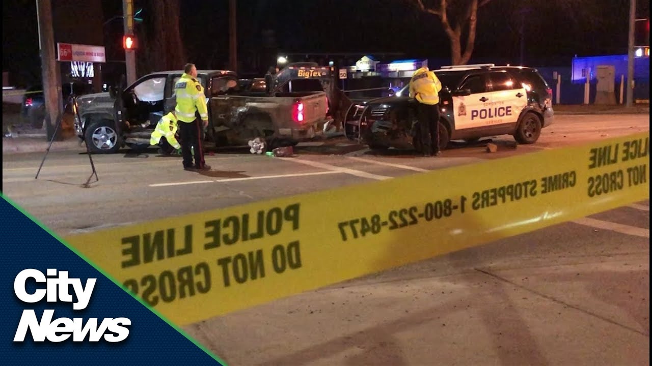 Edmonton police chase ends with arrest and multiple injuries
