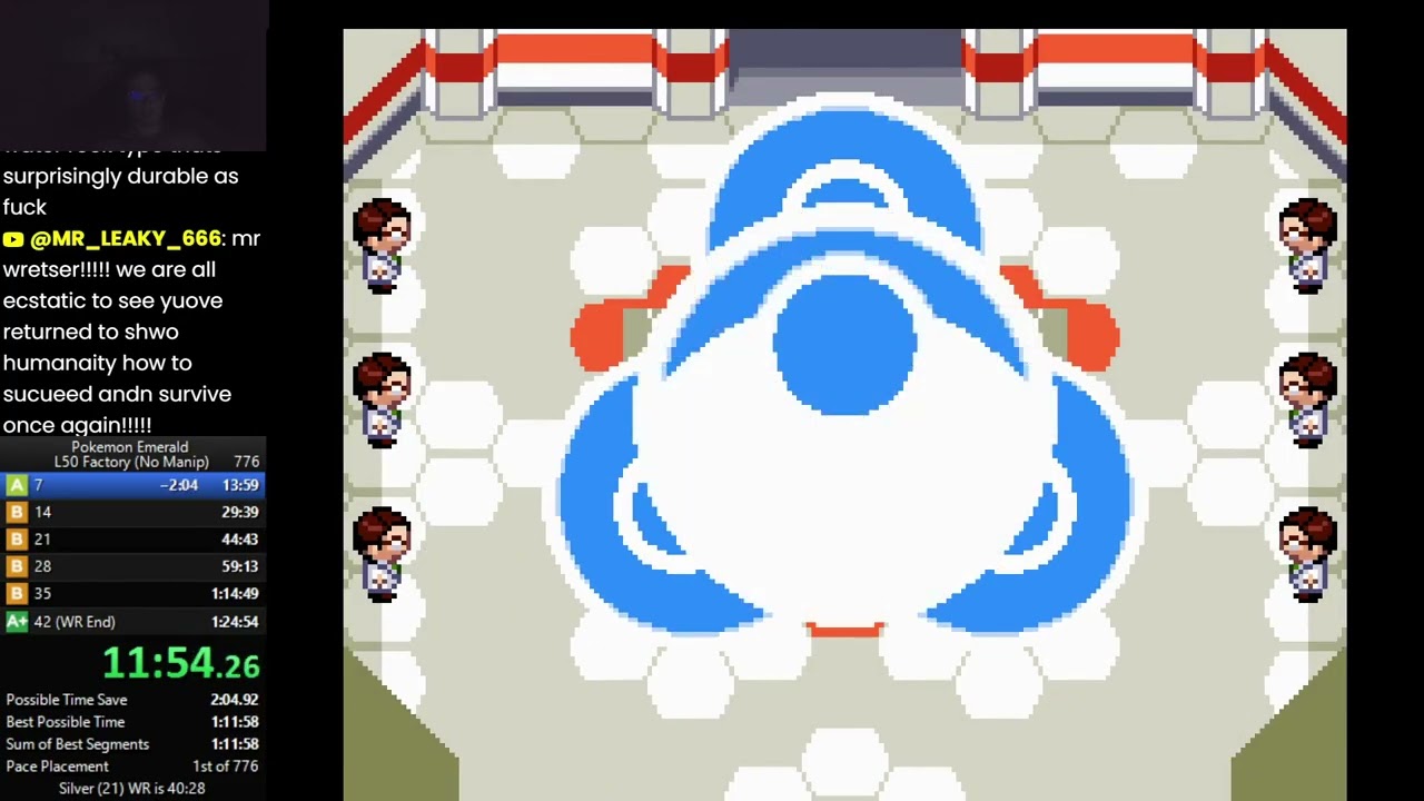 Pokemon Emerald Battle Factory - L50 Silver Symbol Speedrun in 39:36 [Current WR]