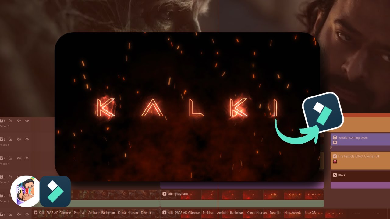 Kalki Title Card Recreation in Filmora 13 - Bingeo Studios