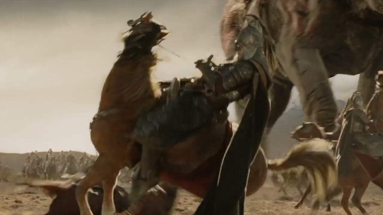 Riders of Rohan vs The Haradrim - LOTR Return of the King