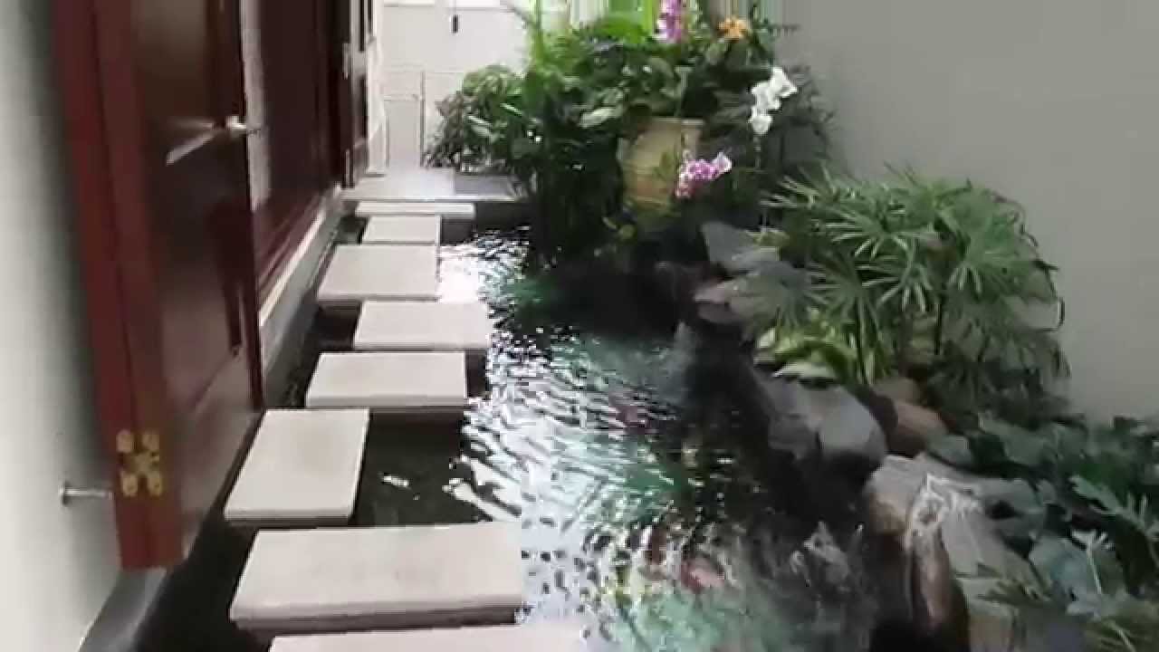 HỒ CÁ KOI NHỎ RẤT XINH BÊN HÔNG PHÒNG ĂN NHÀ CHỊ LỘC Q2 SAU 1 THÁNG