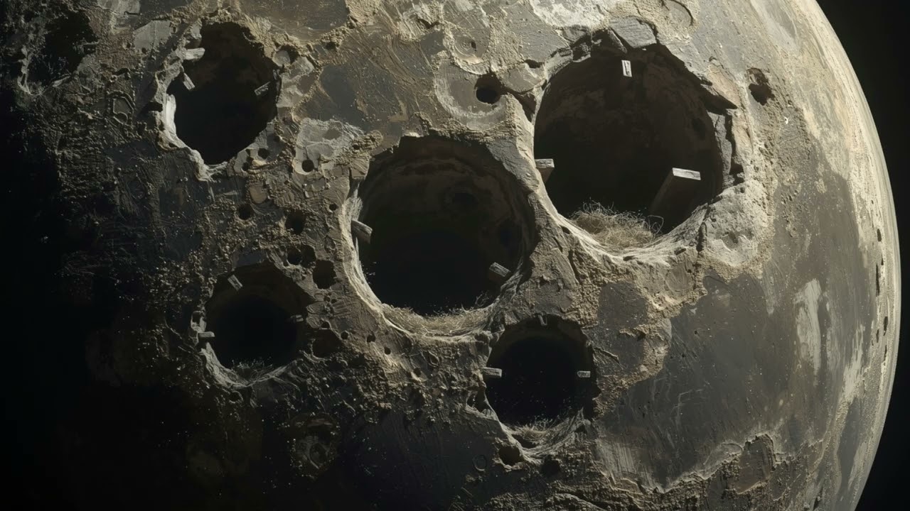 Hollow Moon Graveyard 🏗️ 2 Hour Ancient Mine Ambience  Hollowed World Soundscape  Abandoned Sci-Fi
