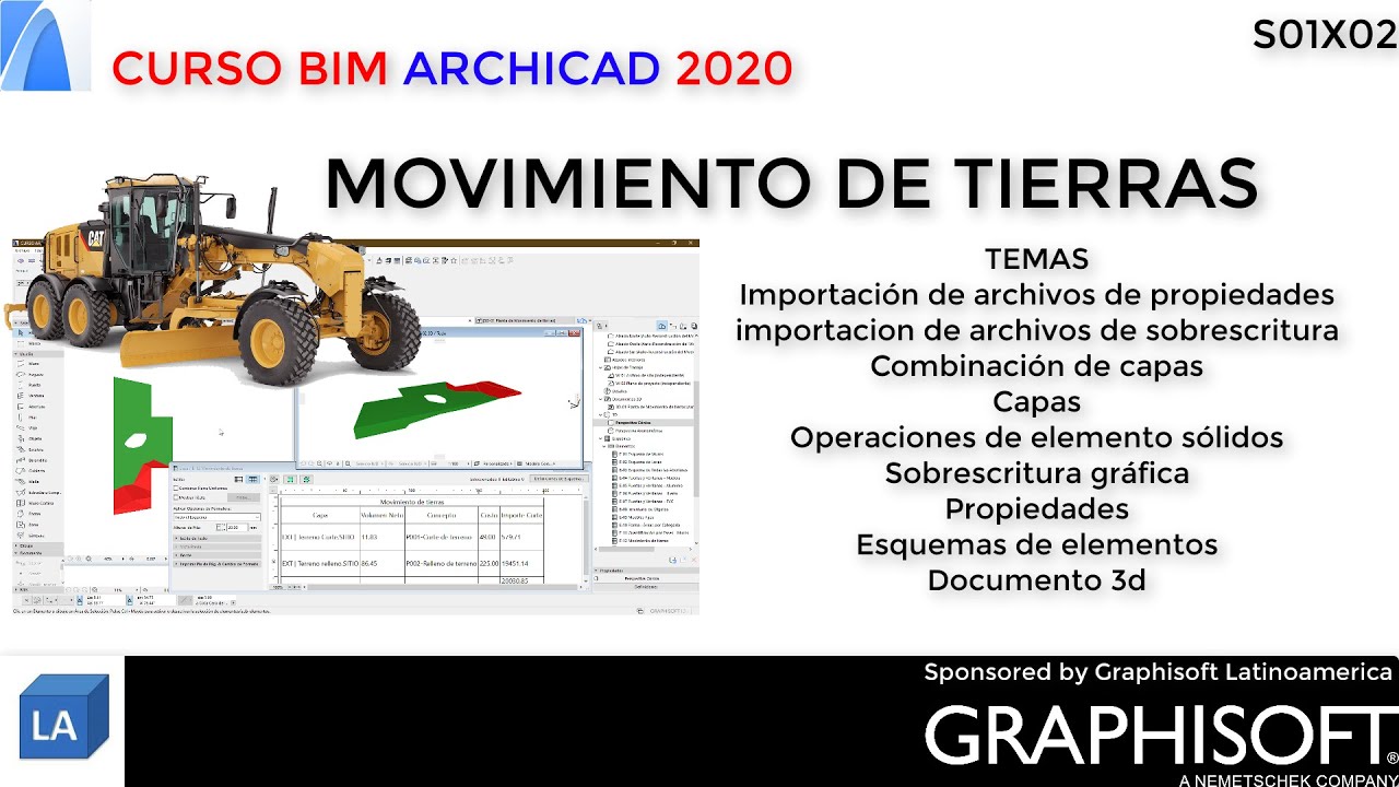 CURSO #ARCHICAD #BIM 2020 02 MOVIMIENTO DE TIERRAS