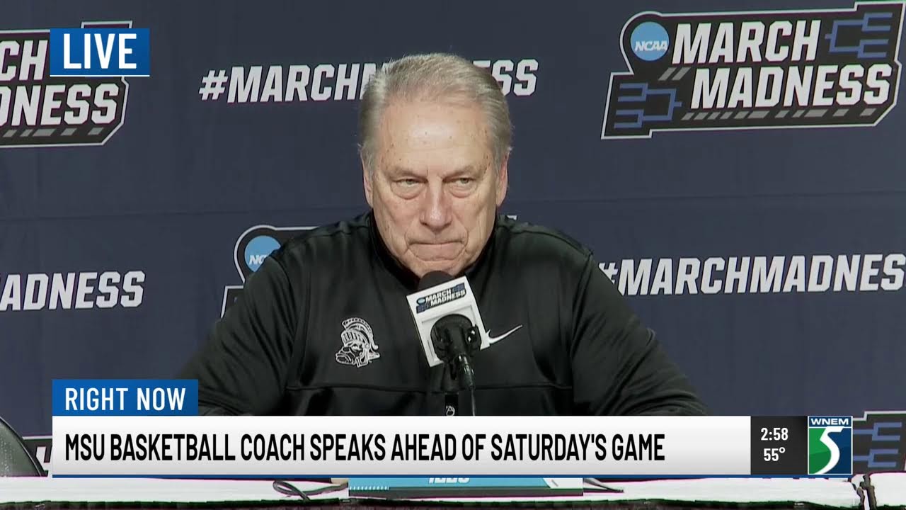 MSU basketball players, coach give press conference
