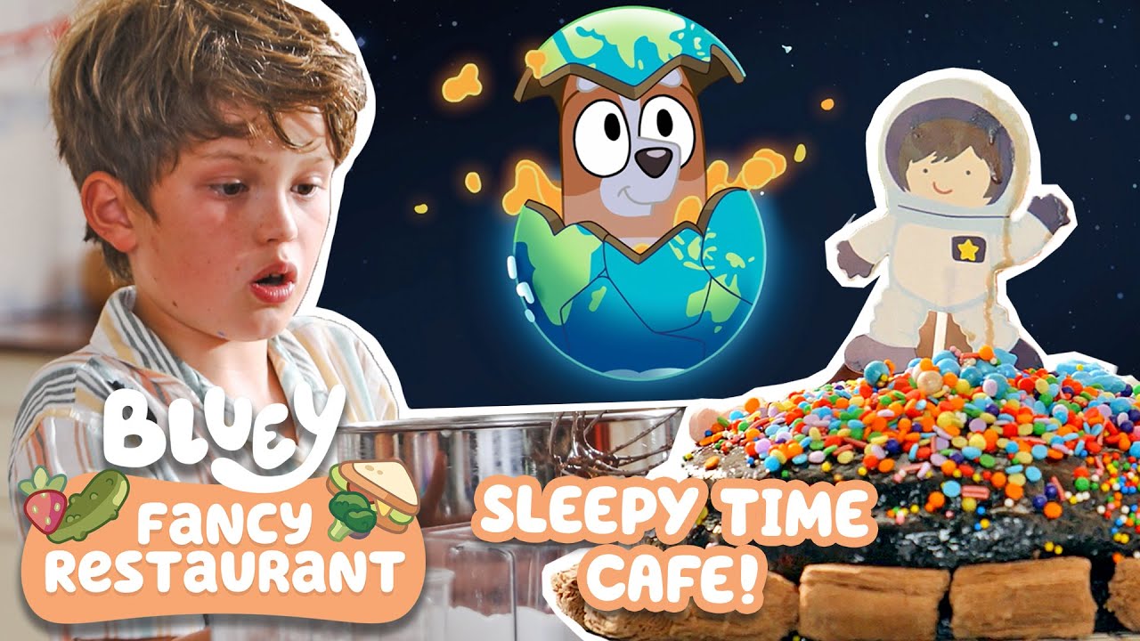 Bluey Sleepy Time Caf&eacute; 🪐 🚀 | Brand New Original Series ⭐️ | Fancy Restaurant | Bluey