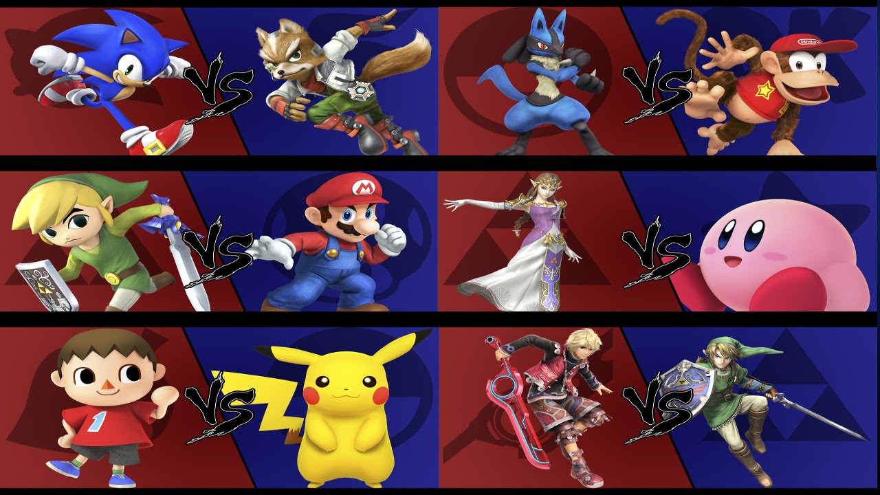 Double Elimination Amiibo Tournament - Part 1 - The First 12 Fighters - 1 VS 1 - Smash Wii U