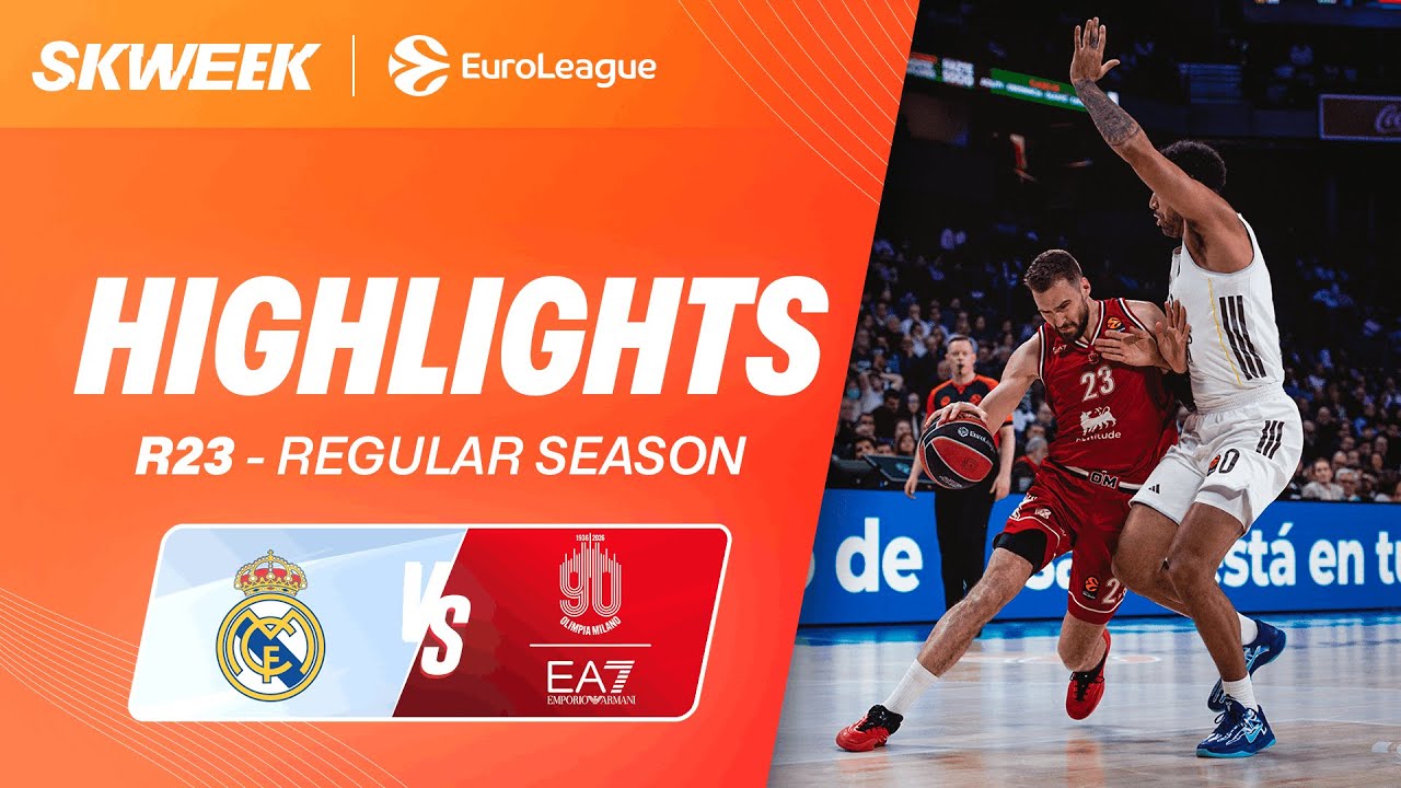 A CLASSIC BETWEEN HISTORICAL TEAMS - Real Madrid vs Milan - Euroleague Highlights R23