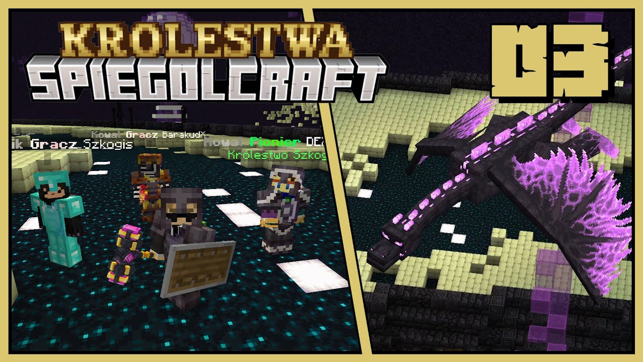 SpiegolCraft sezon 2 #03 - nowy END, bijemy smoka w zupełnie innym Endzie | Minecraft SMP