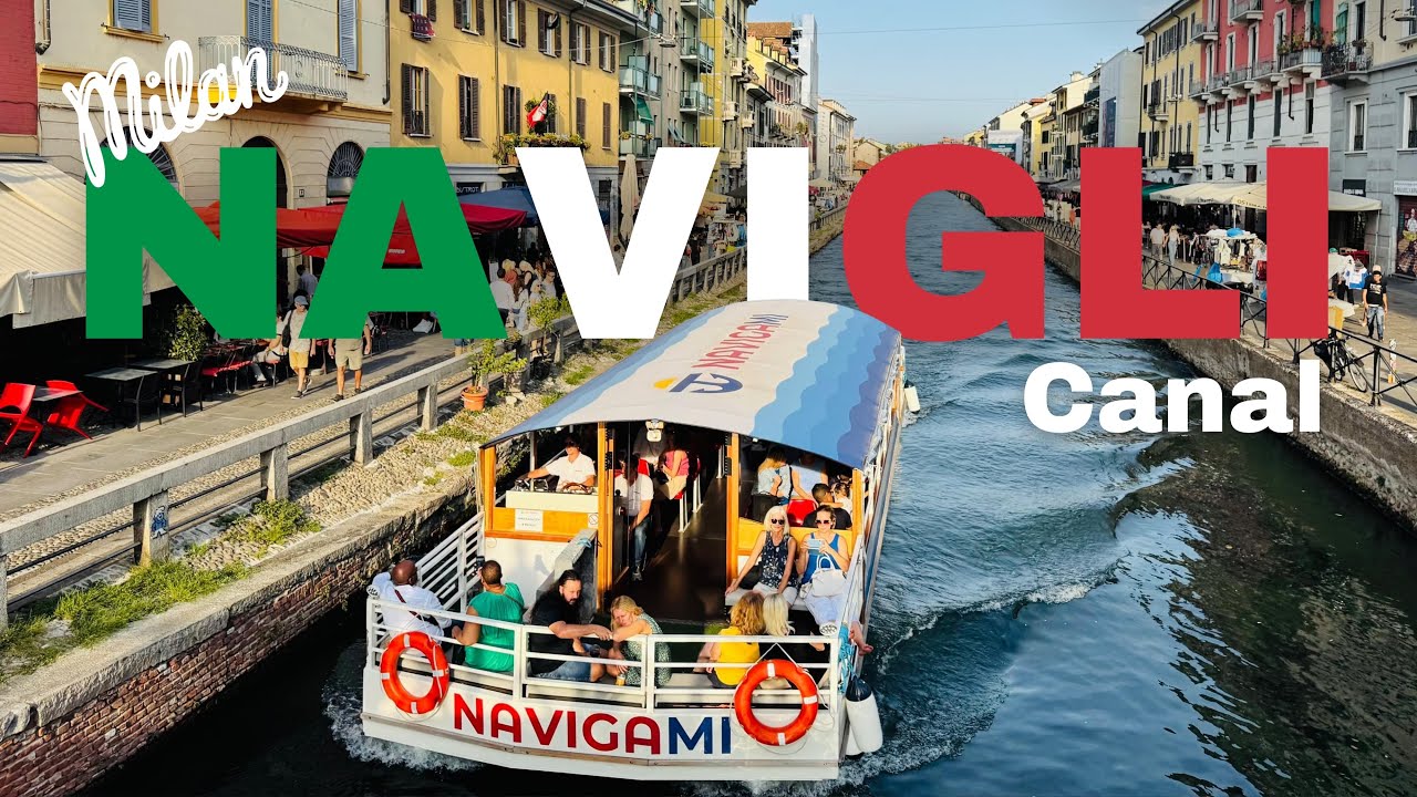 Navigli Canal , Milan 🇮🇹| Walking tour of Milan historic canal - Navigli 🇮🇹|.