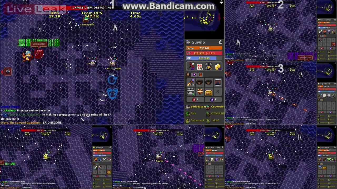 [Cosmic Realms] Multiboxing with Jamnik Client | KA, GodMode, TQ & /follow | Rotmg Pserver Hack