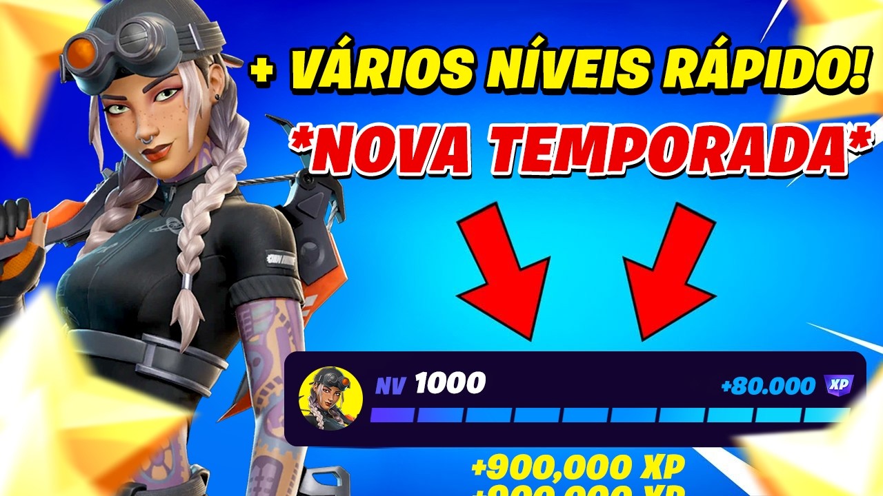 MELHOR MAPA DE XP *FUNCIONANDO* PARA SUBIR N&Iacute;VEL R&Aacute;PIDO na NOVA TEMPORADA 2 DO FORTNITE CAP&Iacute;TULO 7!