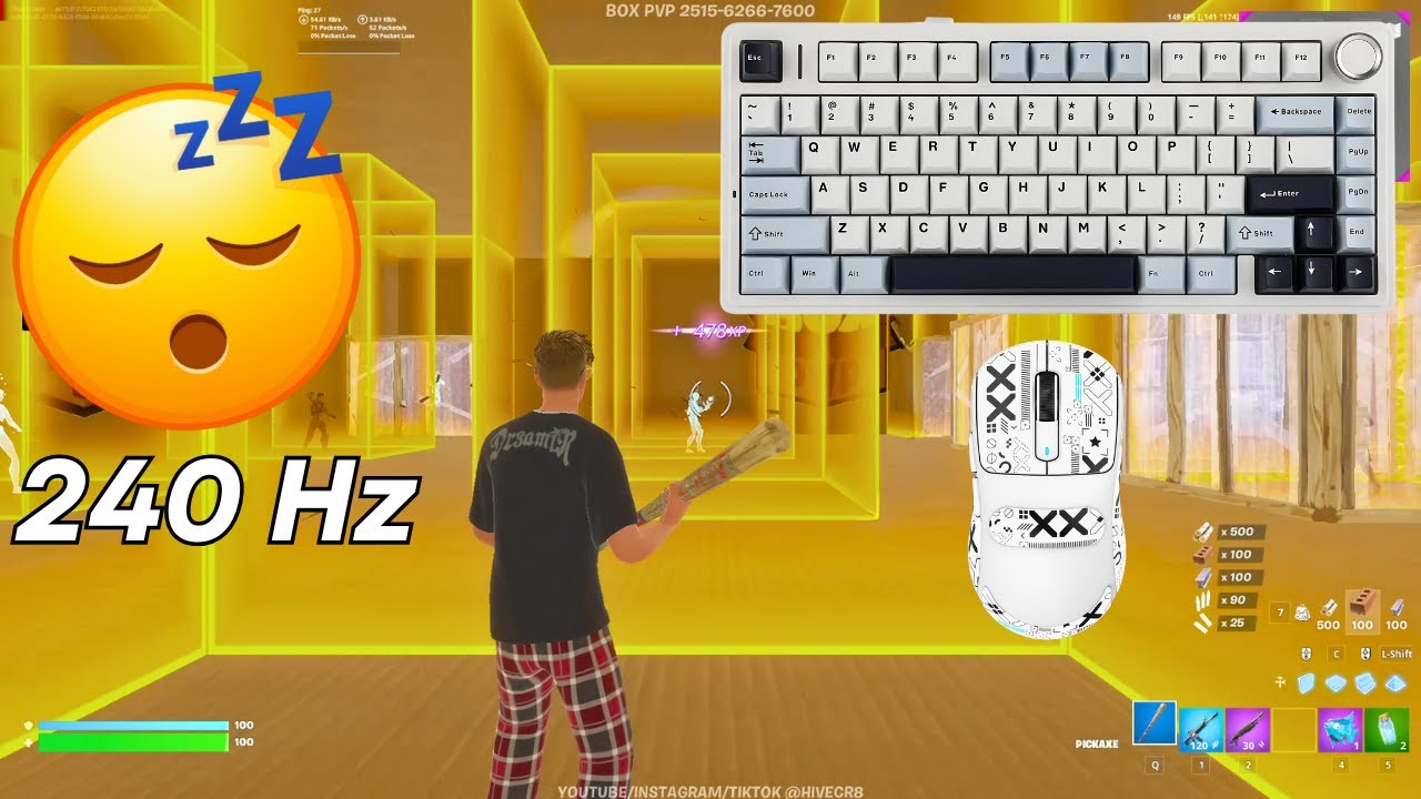 *NEW* CLIX SKIN | AULA F75 ASMR😴 Smooth 240 FPS Satisfying Box Fights Fortnite📦