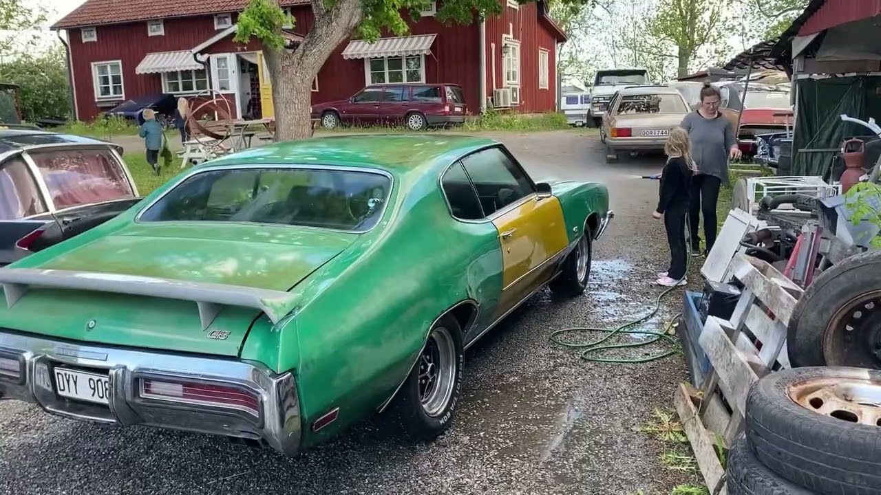 1972 Buick GS 350 ”Lille grön” på grönbete