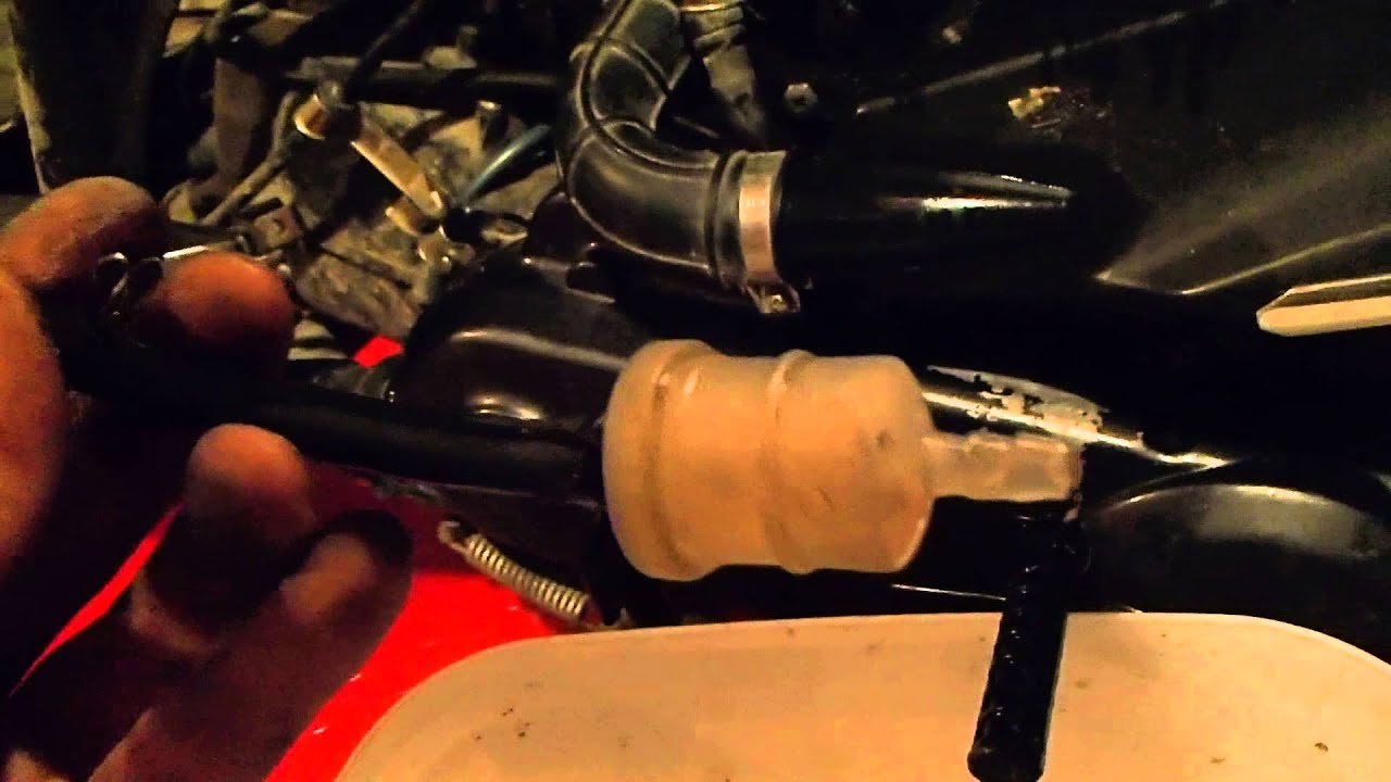 как очистить газовый фильтр скутера