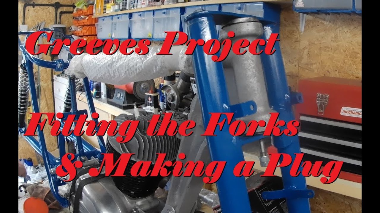 Greeves Scrambler Project Part 19 Fitting Forks, Making a Plug and Autojumble Finds