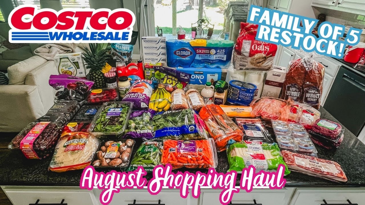 COSTCO GROCERY SHOPPING HAUL//August Cart + PRICES!