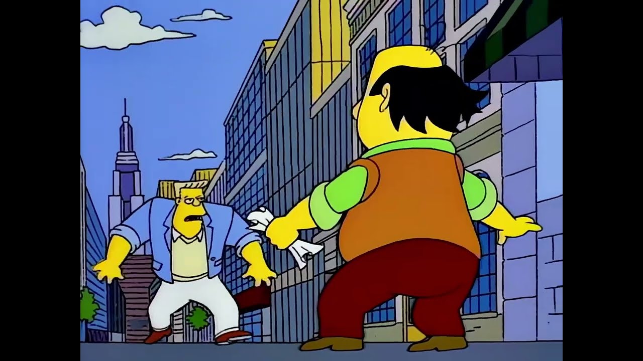 The Simpsons -  McBain Inspects His Shoes