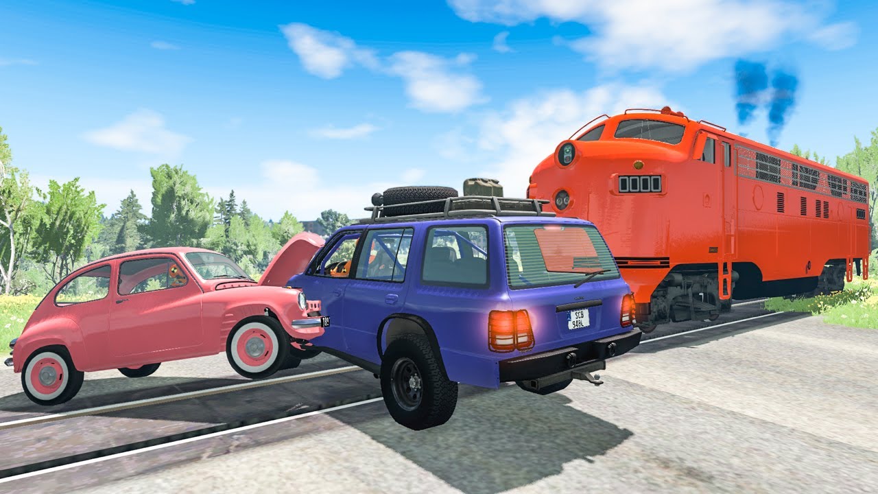 Train Accidents #25 - BeamNG DRIVE | SmashChan