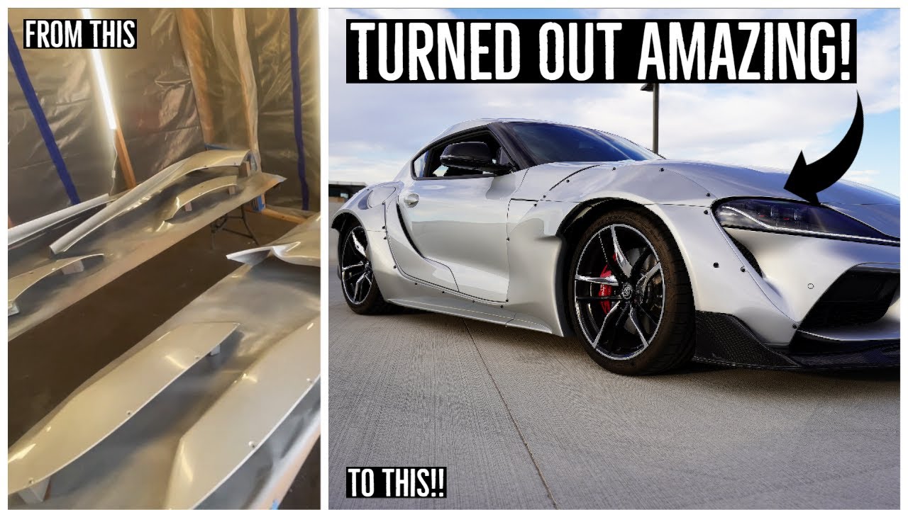 Painting My Streethunter Widebody Kit for my 2021 Toyota Supra A90