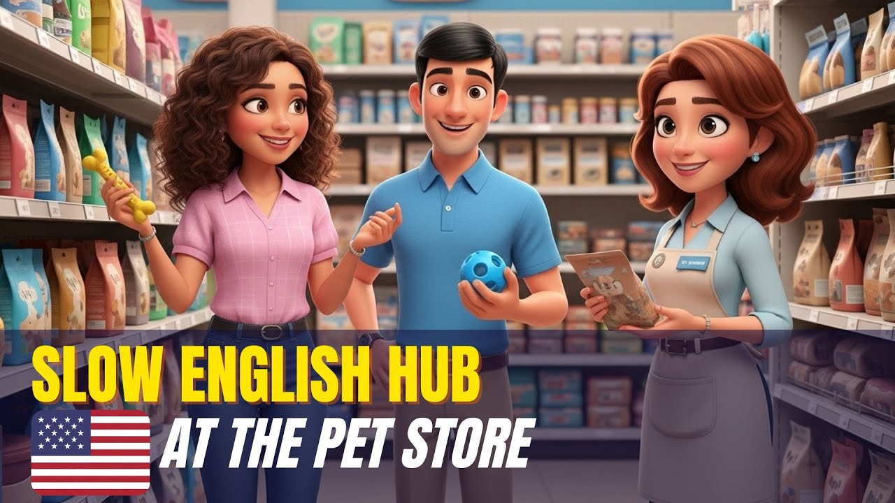 At the Pet Store 🐶 | Slow English Conversation for Beginners