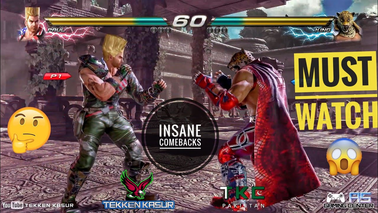 {Must Watch}🔥Paul Phoenix Vs King Tekken 7 Season 3 Epic Comebacks 😱😱🔥