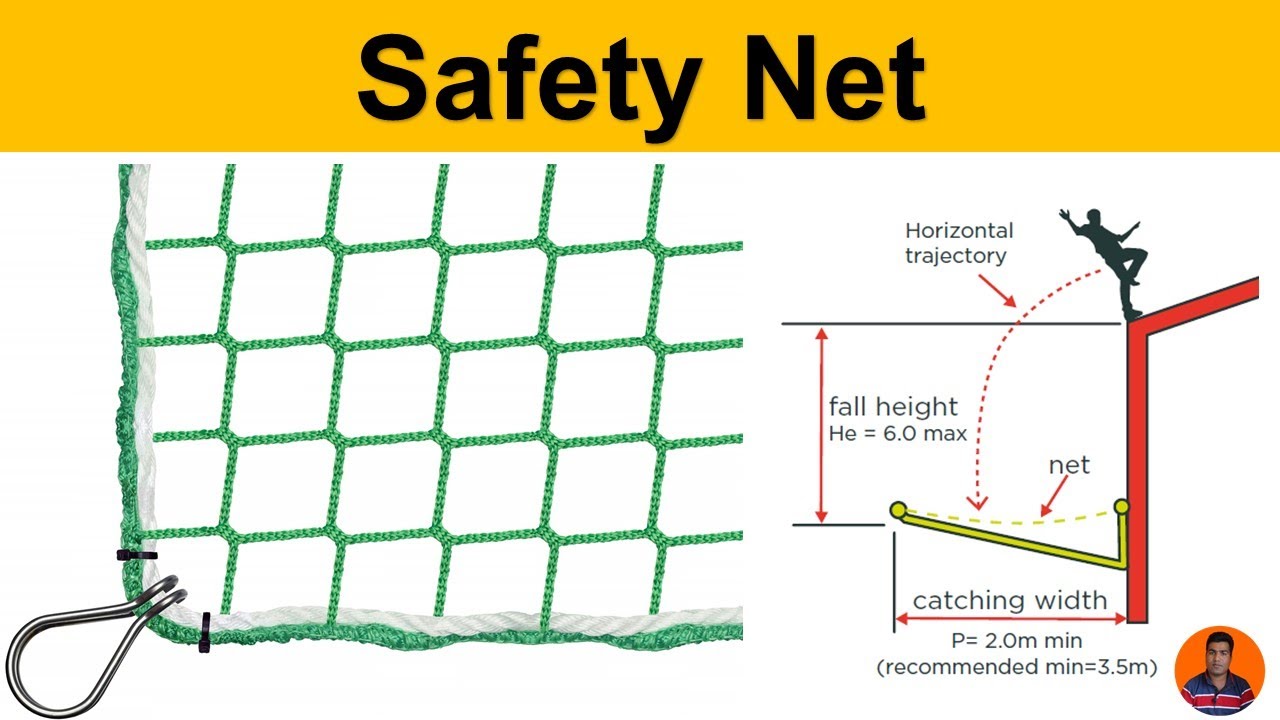 Safety net use at contstuction site || Safety net height and width || load test of safety net