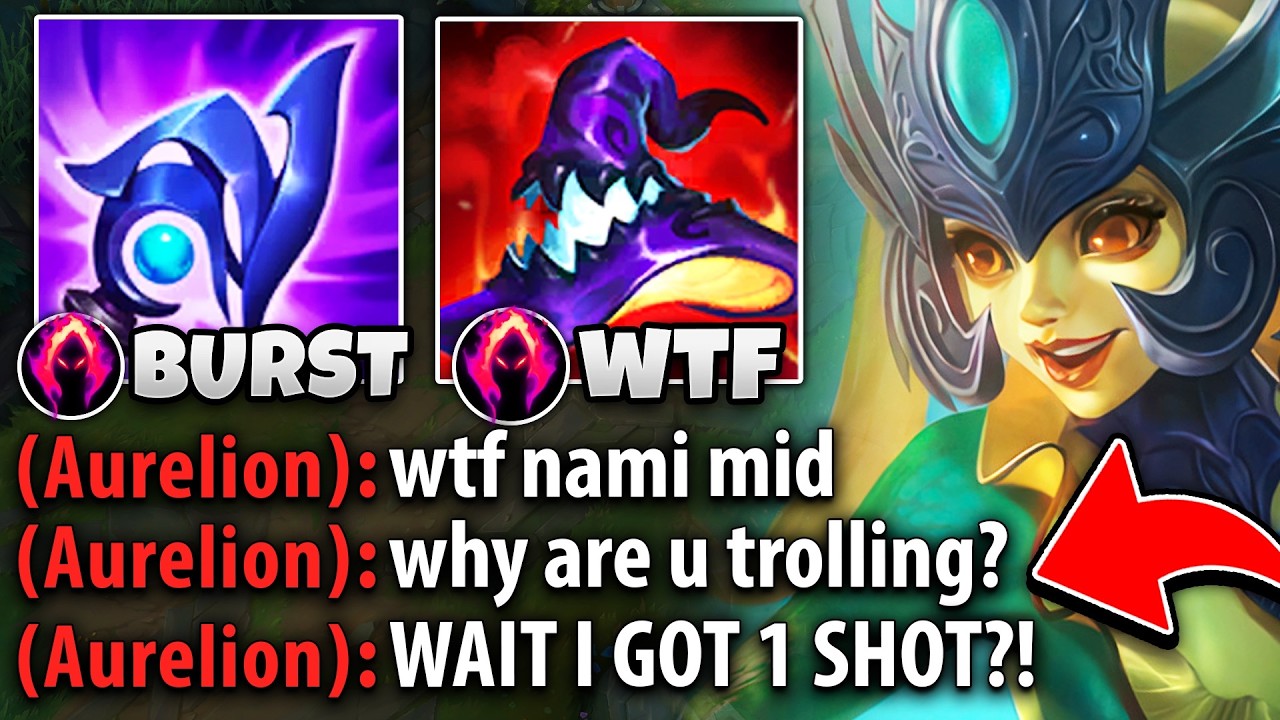 This Aurelion Sol thought I was trolling with Nami mid... and then I one shot him