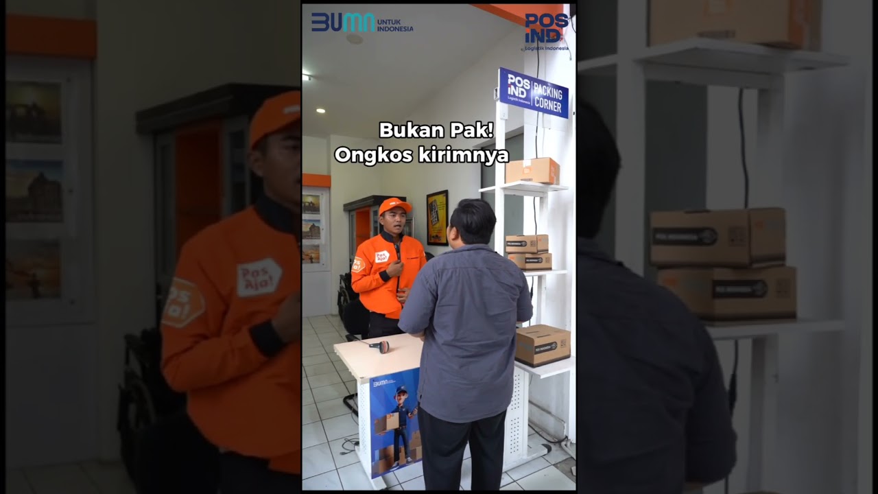 Maen turunin aja 😁 #posind #posindonesia #lucu #kantorpos #bumn #paket #logistik #pospay #posaja