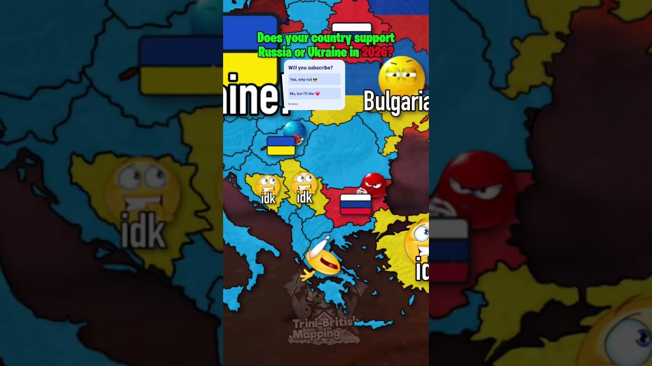 Does your country support Russia or Ukraine? 🇪🇺👀 #mapping #geography #history #europe #ukraine #war