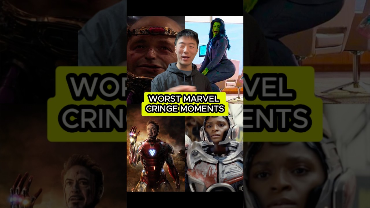 CRINGIEST MARVEL MOMENTS‼️🤢#marvel #ironman #ranked #movie #cringe #aura