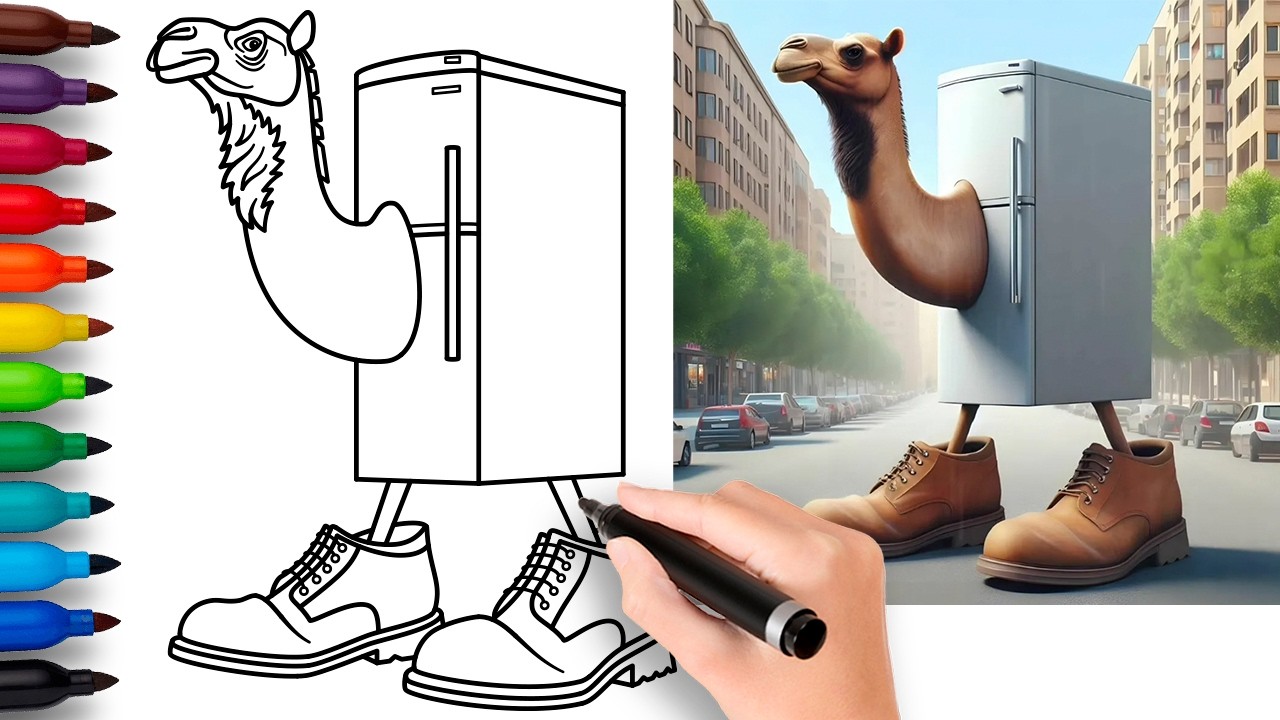 HOW TO DRAW FRIGO CAMELO | Italian Brainrot Animals - Easy Step by Step Drawing