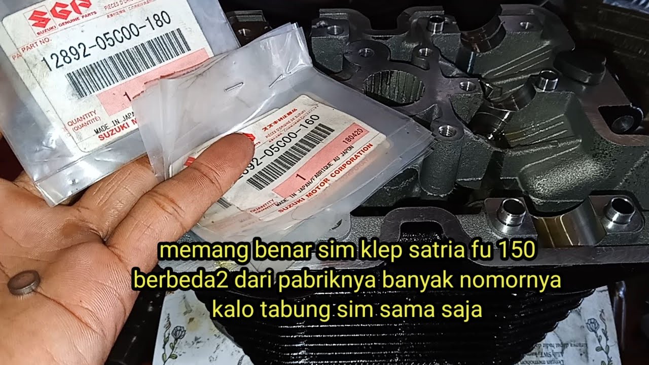 ukuran shim klep satria fu 150 memang beda2 awas jangan salah beli
