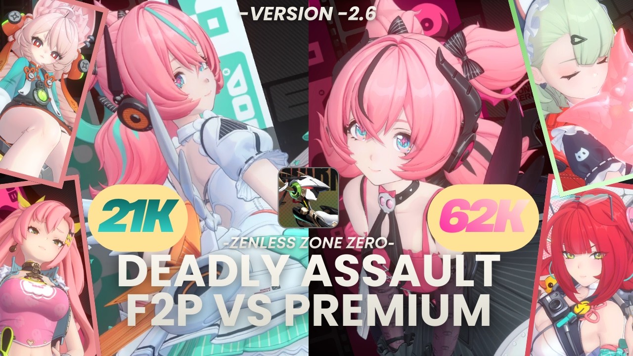 ARIA IS HERE! F2P TEAM VS PREMIUM TEAM!! VESPER DA CLEARS | NICOLE X ZHAO - SUNNA X YUZUHA | ZZZ 2.6