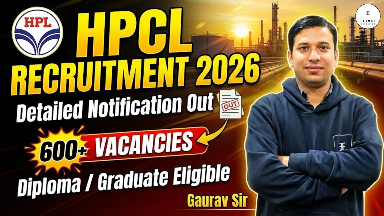 HPCL Recruitment 2026 | 600+ Vacancy &vert; Salary, Syllabus, Eligibility &vert; Complete Details