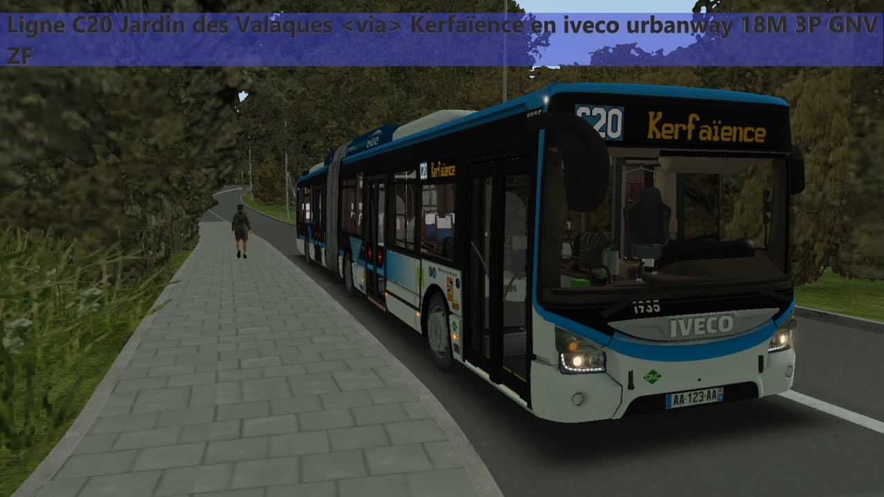 Omsi 2 Ligne C20 toujours en iveco urbanway 18M 3P GNV ZF