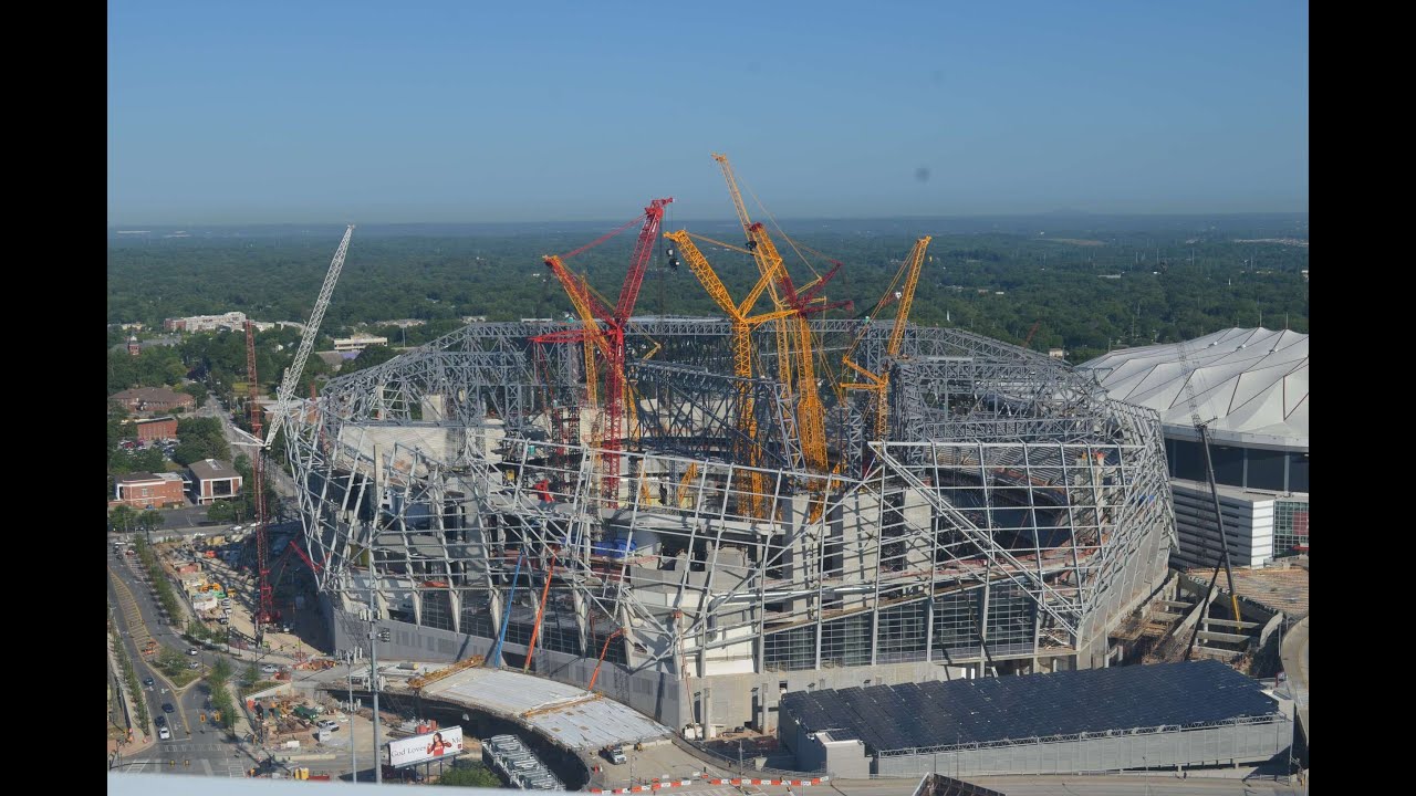 Mercedes-Benz Stadium Construction Time-Lapse - June, 2016
