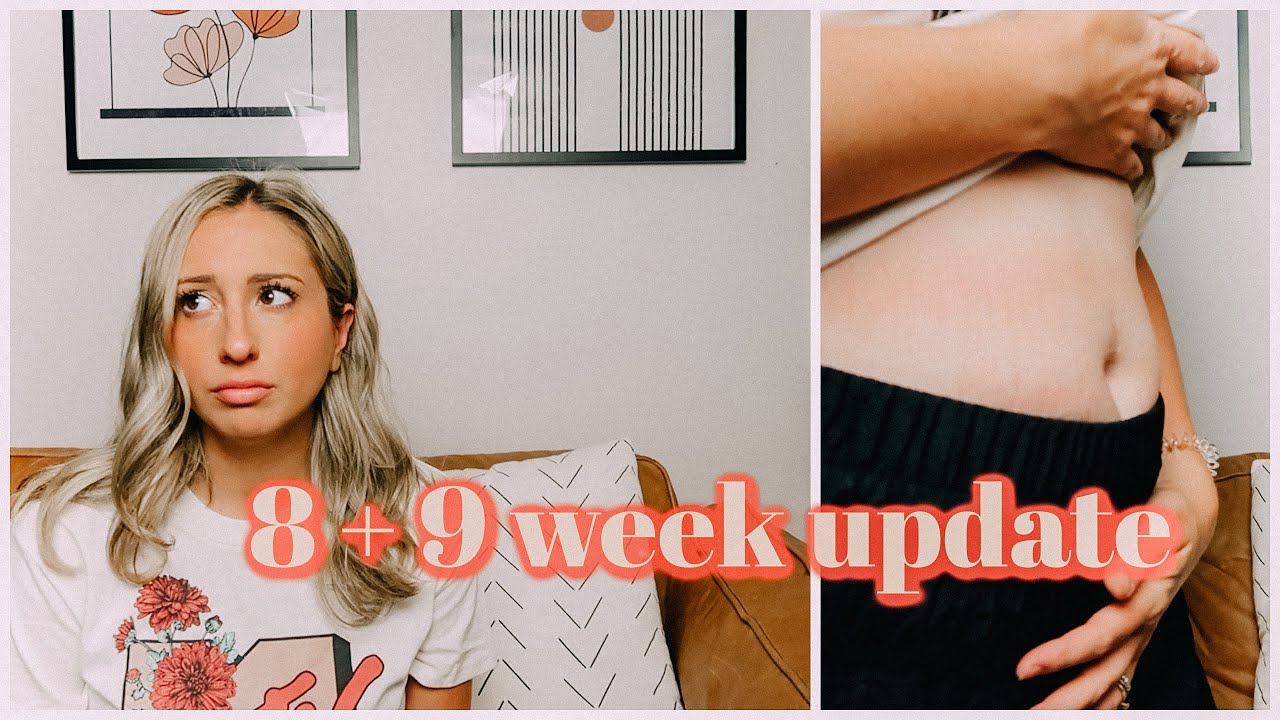 8-9 WEEK PREGNANCY UPDATE | SYMPTOMS, MORNING SICKNESS, FEELING MISERABLE