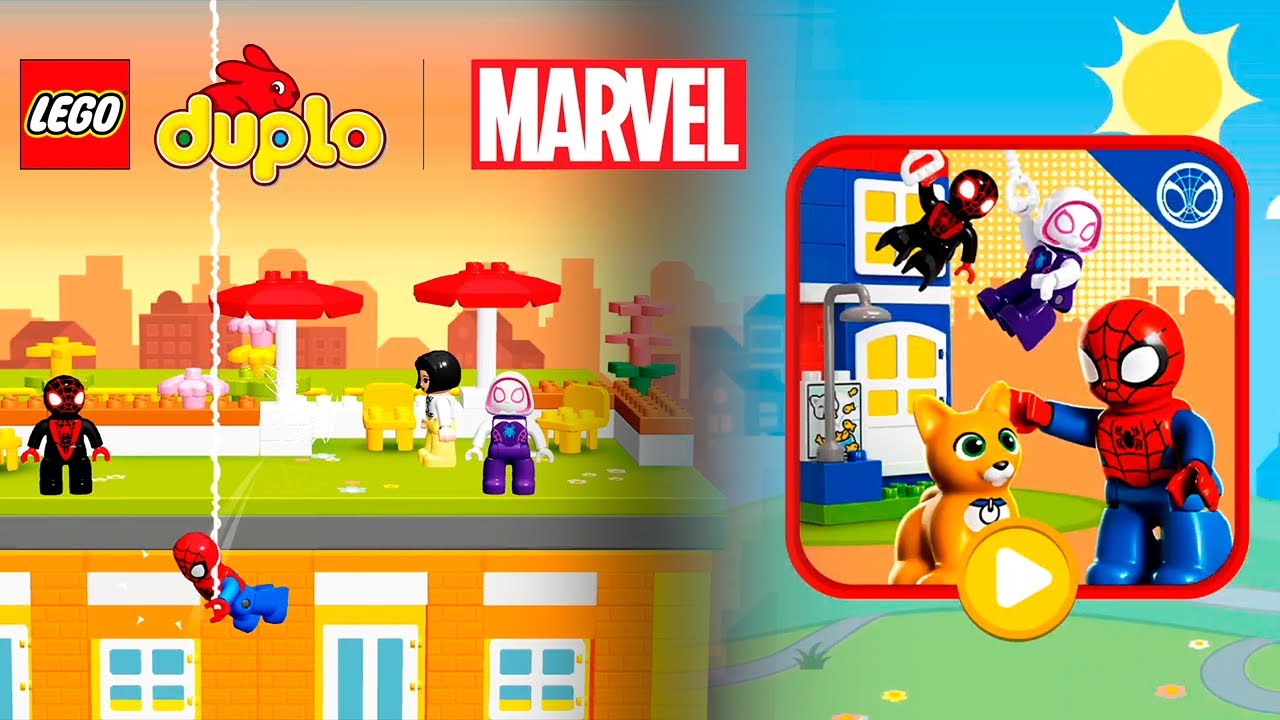 Jugando a SPIDEY EN CASA con Spidey, Gwen Stacy y Miles Morales - Lego Duplo Marvel [StoryToys]
