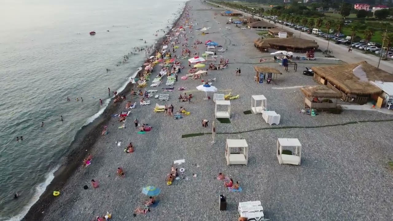 Gonio Beach Batumi Georgia by Drone 4k