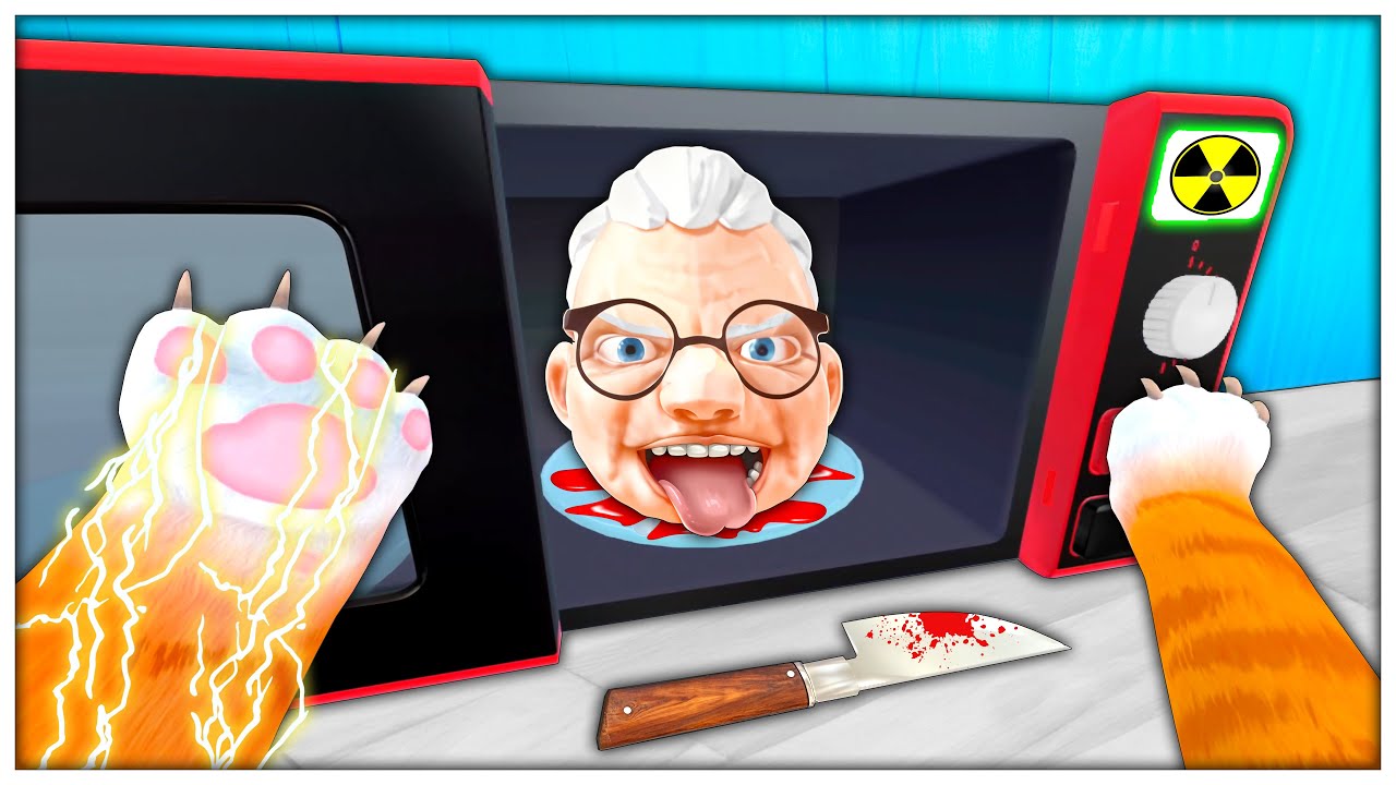 Unleashing RADIOACTIVE CHAOS on Granny in VR - I Am Cat VR